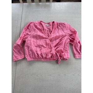 Madewell Cecilia Wrap top Girlypop Girly Barbie Core Coastal cowgirl Western